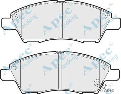 APEC BRAKING pad1759 -  Комплект тормозных колодок, дисковый тормоз